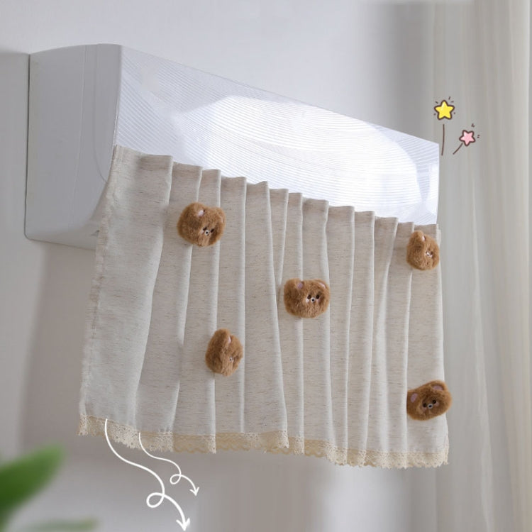 Air Conditioner Windshield Anti-Direct Blow Baby Windshield Curtain Dust Cover, Model: White Rabbit