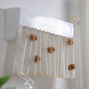 Air Conditioner Windshield Anti-Direct Blow Baby Windshield Curtain Dust Cover, Model: White Rabbit