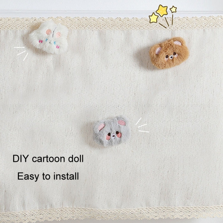 Air Conditioner Windshield Anti-Direct Blow Baby Windshield Curtain Dust Cover, Model: Gray Bear