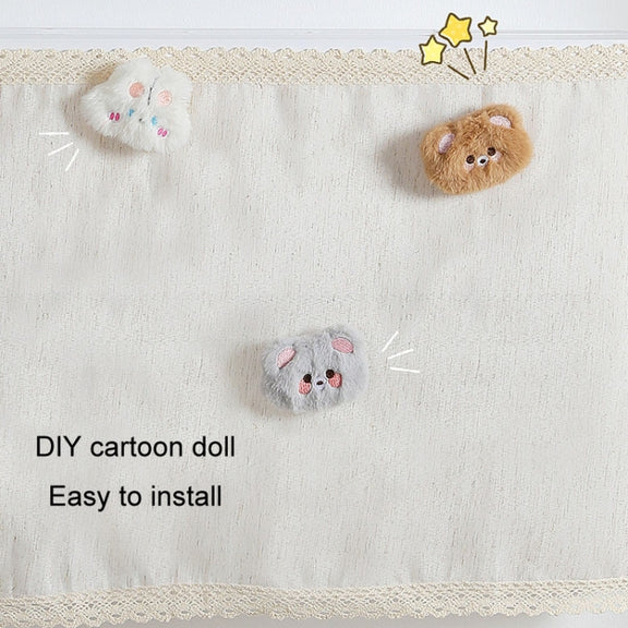 Air Conditioner Windshield Anti-Direct Blow Baby Windshield Curtain Dust Cover, Model: Gray Bear
