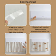 Air Conditioner Windshield Anti-Direct Blow Baby Windshield Curtain Dust Cover, Model: Gray Bear