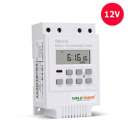 SINOTIMER TM616W-4 12V 30A Weekly Programmable Digital Timer Switch Relay Control