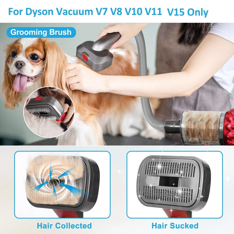For Dyson V7 V8 V10 V11 V15 Pet 3 In 1 Grooming Suction Head Set With Hose
