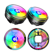 COOLMOON Ice Blade W120 LED Colorful Light 4Pin Cooler Desktop CPU Cooling Fan