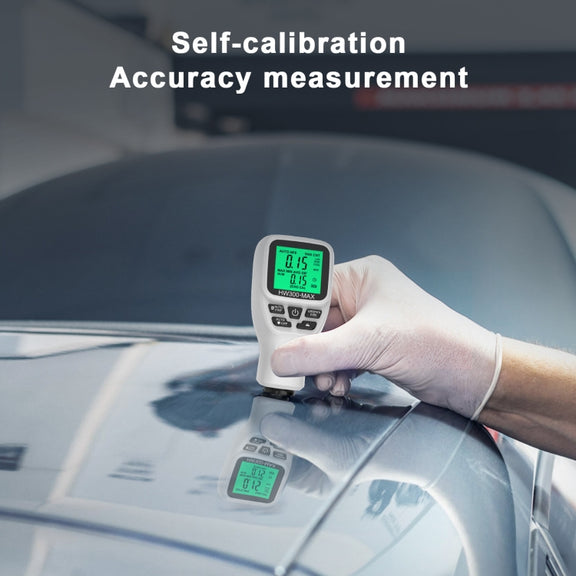 HW300-MAX Coating Thickness Gauge Anti-skid Paint Film Tester(Black)