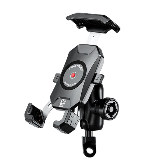 Kewig Motorcycle Heightened Navigation Bracket Outdoor Riding Anti-Theft Cell Phone Holder, Model: M14-C4