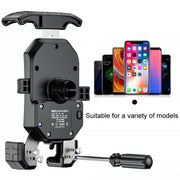 Kewig Motorcycle Heightened Navigation Bracket Outdoor Riding Anti-Theft Cell Phone Holder, Model: M14-C4