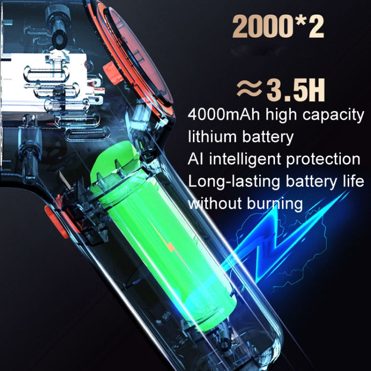 Wireless Charging Car Vacuum Cleaner Mini Handheld High Power Wet and Dry Vacuum Cleaner, Color: Blue