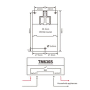 SINOTIMER TM630S-K 85-265V AC 30A Timer Switch 1 Second Interval Weekly Programmable Time Relay