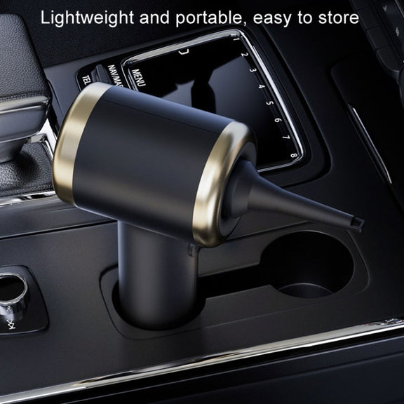 Car Vacuum Cleaner Vacuum Blower Dual Purpose Wireless Mini Vacuum Cleaner(Black Gold)