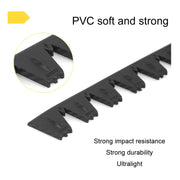 8pcs /Set Car Bumper Serrated Anti-collision Plate Decoration(Black)
