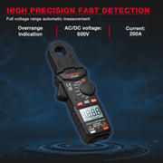 HABOTEST Mini Clamp Multimeter Portable Digital Ammeter