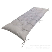 100x50x8cm Outdoor Bench Water-resistant Sunscreen Thickened Soft Cushion(Light Gray)