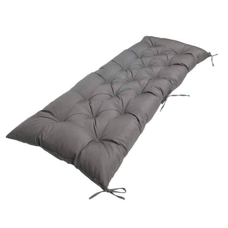 100x50x8cm Outdoor Bench Water-resistant Sunscreen Thickened Soft Cushion(Dark Gray)