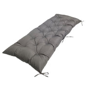 100x50x8cm Outdoor Bench Water-resistant Sunscreen Thickened Soft Cushion(Dark Gray)