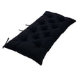 100x50x8cm Outdoor Bench Waterproof Sunscreen Thickened Soft Cushion(Black) - Cushions & Pillows by PMc TechLife | Online Shopping South Africa | PMc TechLife | Buy Now Pay Later Mobicred