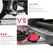 For Peloton Venzo Spinning Bike Locking Pedal To Flat Pedal Conversion Plate(Red)