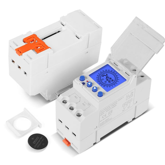 SINOTIMER  TM929AKL 85-265V 16A 24hrs Digital Analogue Din Module Time Switch With Backlight