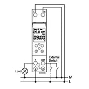 SINOTIMER TM610-2 220V 18mm Width Weekly Programmable Digital Timer Switch