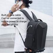Cwatcun D108 Large Hard Shell Shoulder Camera Bag Water-resistant Shockproof Photography Pack