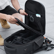 Cwatcun D108 Large Hard Shell Shoulder Camera Bag Water-resistant Shockproof Photography Pack