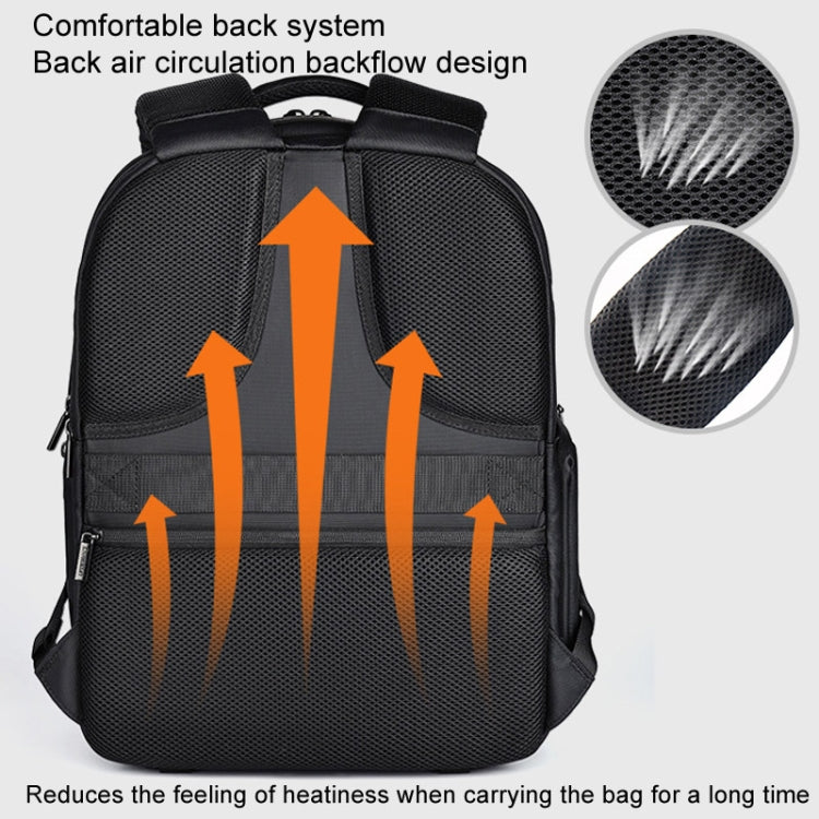 Cwatcun D108 Large Hard Shell Shoulder Camera Bag Water-resistant Shockproof Photography Pack