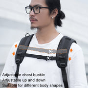 Cwatcun D108 Large Hard Shell Shoulder Camera Bag Water-resistant Shockproof Photography Pack