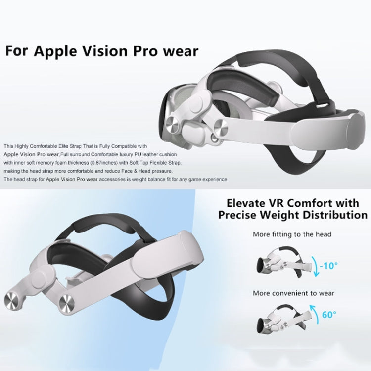 For Apple Vision Pro VR Headset Replaceable Elite Strap Comfort Adjustable Headband