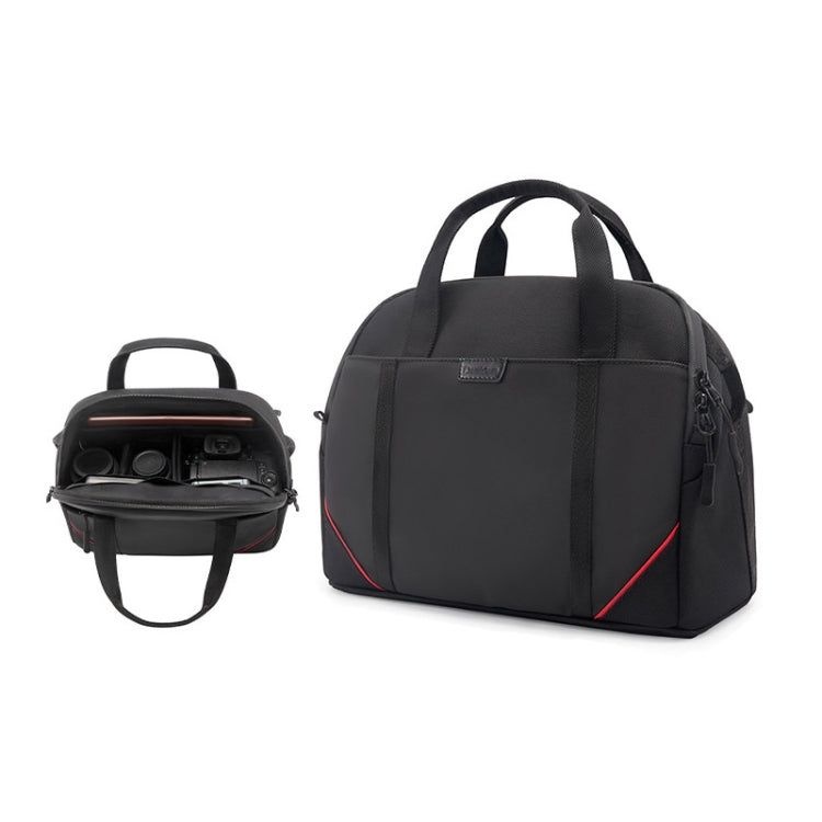 Cwatcun D109 Portable Casual Water-resistant Multi-Function Camera Storage Photography Bag, Color: Small Black