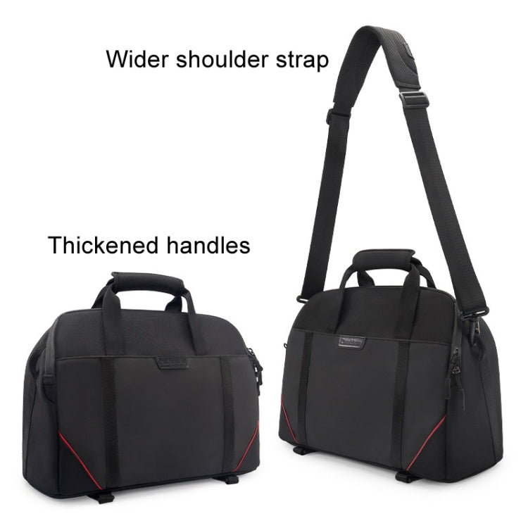 Cwatcun D109 Portable Casual Water-resistant Multi-Function Camera Storage Photography Bag, Color: Medium Black