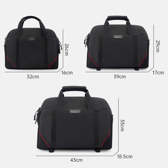 Cwatcun D109 Portable Casual Water-resistant Multi-Function Camera Storage Photography Bag, Color: Large Black