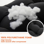 110x50cm Dome Water-resistant Sun-proof Garden Folding High Back Chair Cushions, Color: Navy Blue