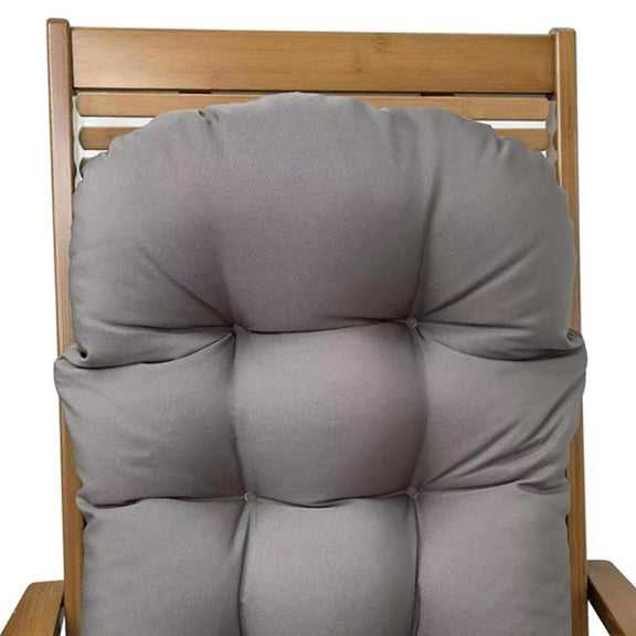 110x50cm Dome Water-resistant Sun-proof Garden Folding High Back Chair Cushions, Color: Dark Gray