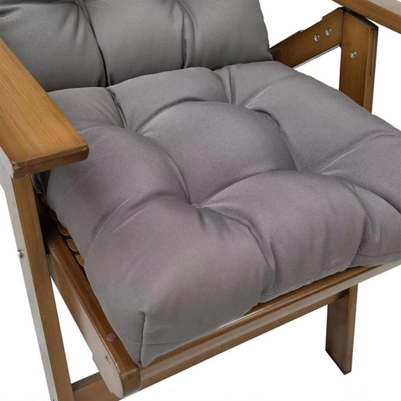 110x50cm Dome Water-resistant Sun-proof Garden Folding High Back Chair Cushions, Color: Dark Gray