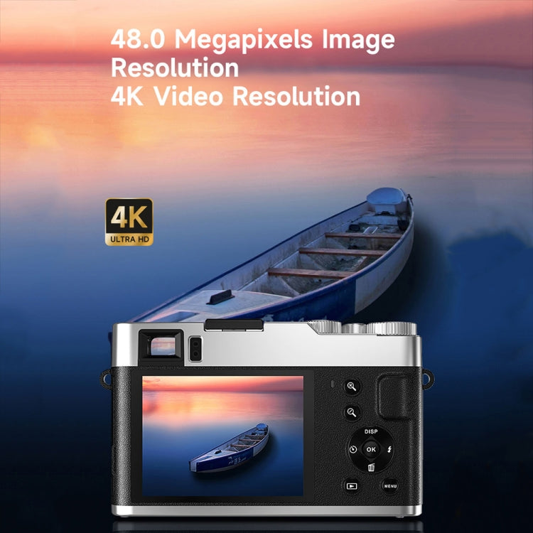 DC202L 2.8-Inch 4K HD 16X Zoom Photography Digital Camera Home SLR Camera, Color: Black US Plug