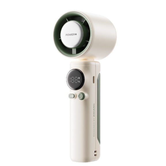 Turbo Handheld Small Fan Outdoor 100-speed Cooling Fan Built-in 4000 mAh Battery(White)