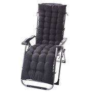 125x48x8cm Thickened Soft Home Recliner Cushions Garden Rocking Chair Cushions(Black)