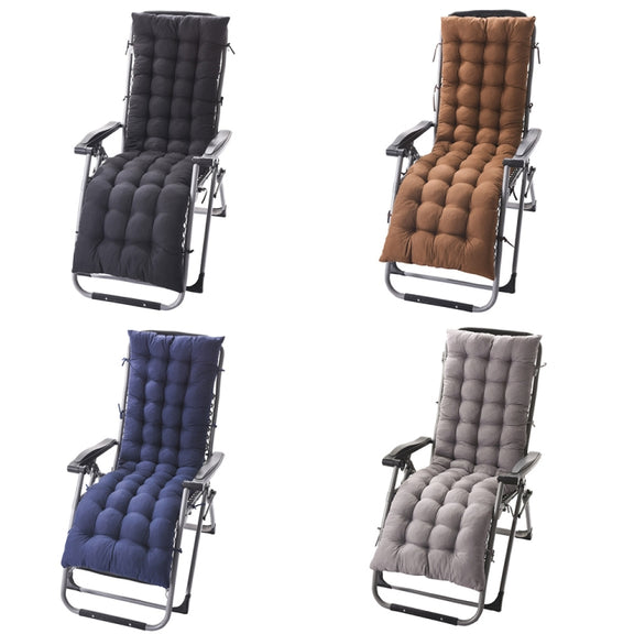 155x48x8cm Thickened Soft Home Recliner Cushions Garden Rocking Chair Cushions(Navy Blue)