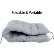 175x48x8cm Thickened Soft Home Recliner Cushions Garden Rocking Chair Cushions(Grey)