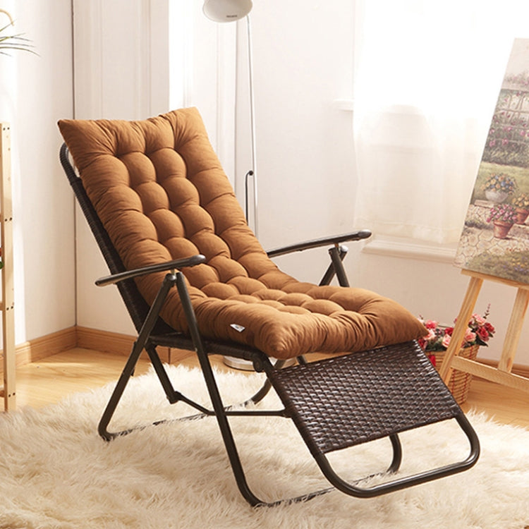 125x48x8cm Thickened Soft Home Recliner Cushions Garden Rocking Chair Cushions(Light Coffee)