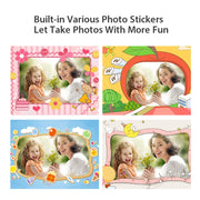 2.4-Inch Smart Digital Kids Thermal Printing Camera With Printing Paper, Color: 503J Blue Fixed Focus