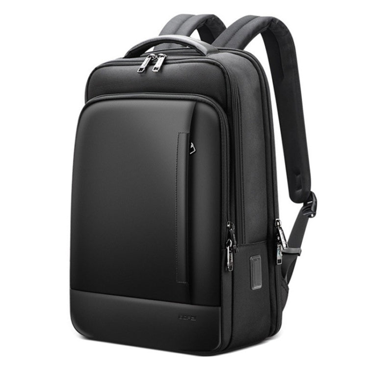 Bopai 61-51011 Large-Capacity Water-resistant Business Laptop Backpack With USB+Type-C Port(Black)