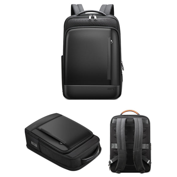 Bopai 61-51011 Large-Capacity Water-resistant Business Laptop Backpack With USB+Type-C Port(Black)