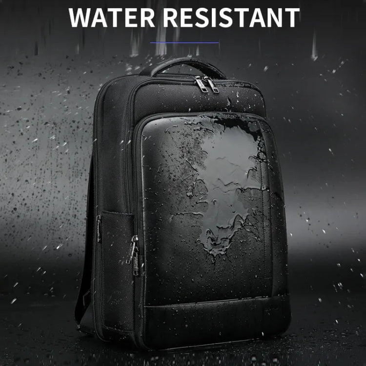 Bopai 61-51011 Large-Capacity Water-resistant Business Laptop Backpack With USB+Type-C Port(Black)