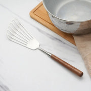 304 Stainless Steel Walnut Handle Cooking Tools Home Restaurant Kitchen Gadgets, Style: Frying Spatula