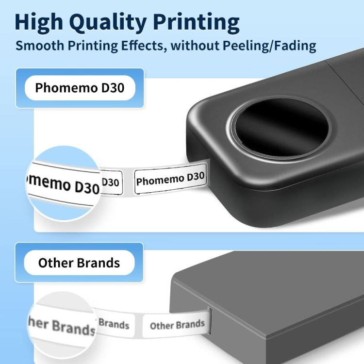 Phomemo D30 Thermal Label Printer Portable Bluetooth Mini Label Maker Machine With 3 Rolls Paper Green