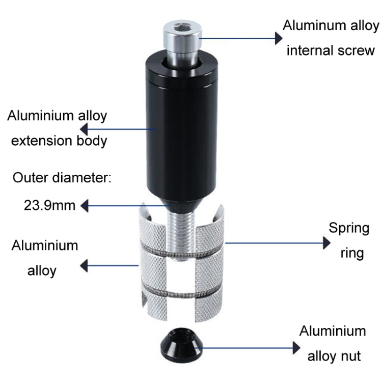Bicycle Hidden Handlebar Lifter Mountain Bike Handlebar Riser Fork Tap, Style: Short
