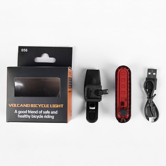 Mountain Bike Night Riding Warning Lamp Bicycle USB Charging Tail Light(White)