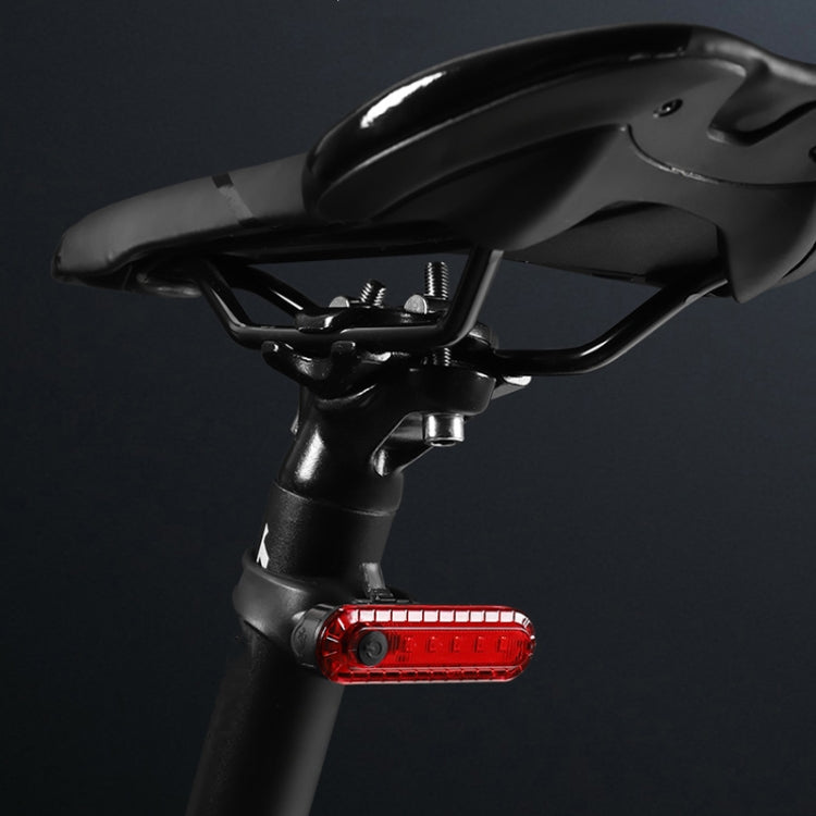 Mountain Bike Night Riding Warning Lamp Bicycle USB Charging Tail Light(Red)
