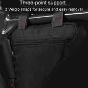 Large Capacity Bicycle Saddle Bag Outdoor Riding Triangle Toolkit(All Black)